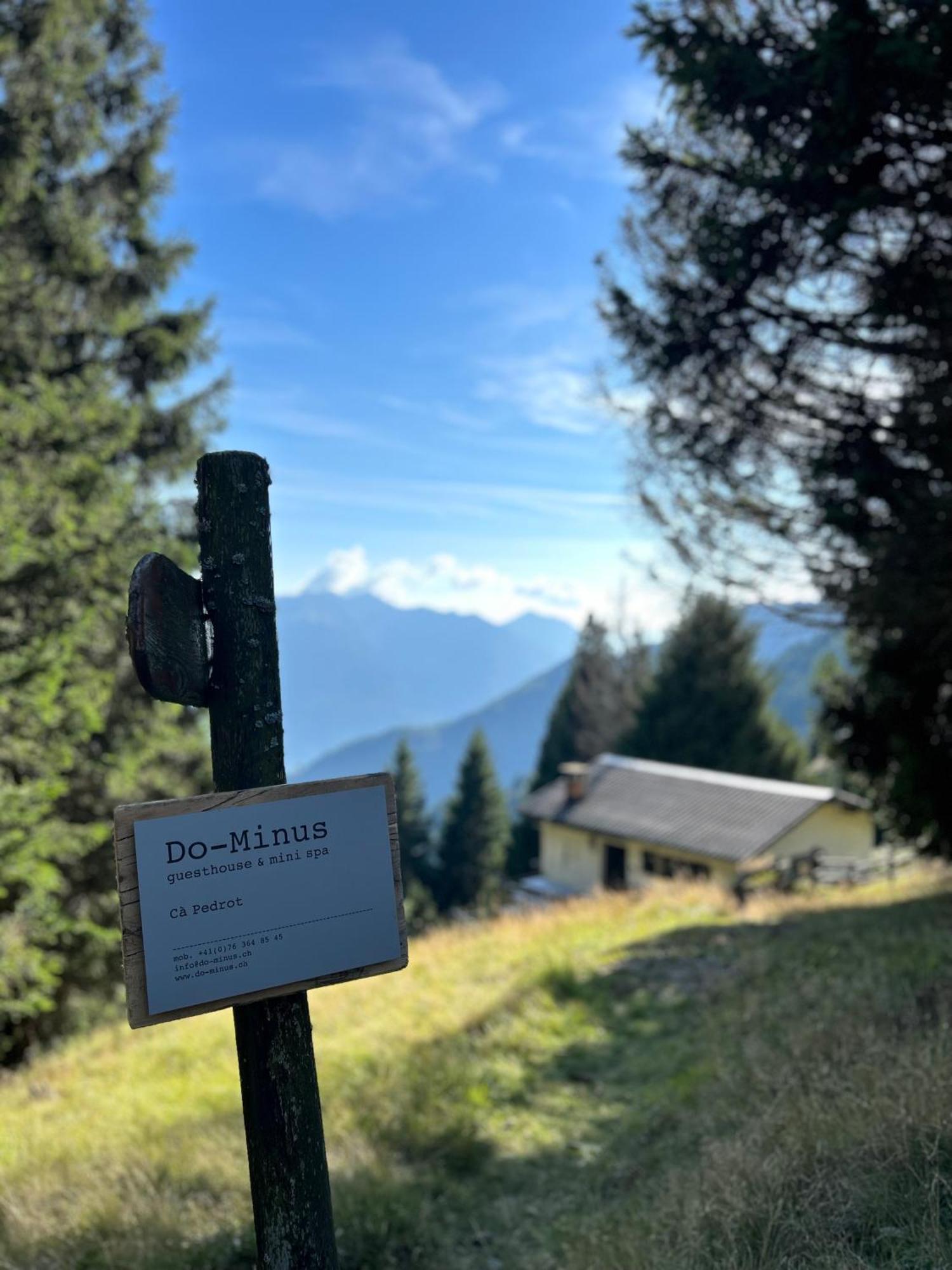 Do-Minus Boutique Home & Private Spa Ca Pedrot Mountain Cottage Monte Carasso Exterior foto
